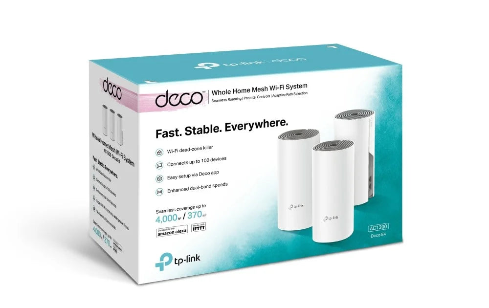 TP-Link Deco E4 Whole Home Mesh 3-Pack - genuine TP-Link product photo Kenya